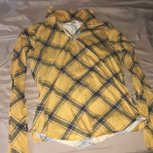 Mustard Plaid long sleeve shirt